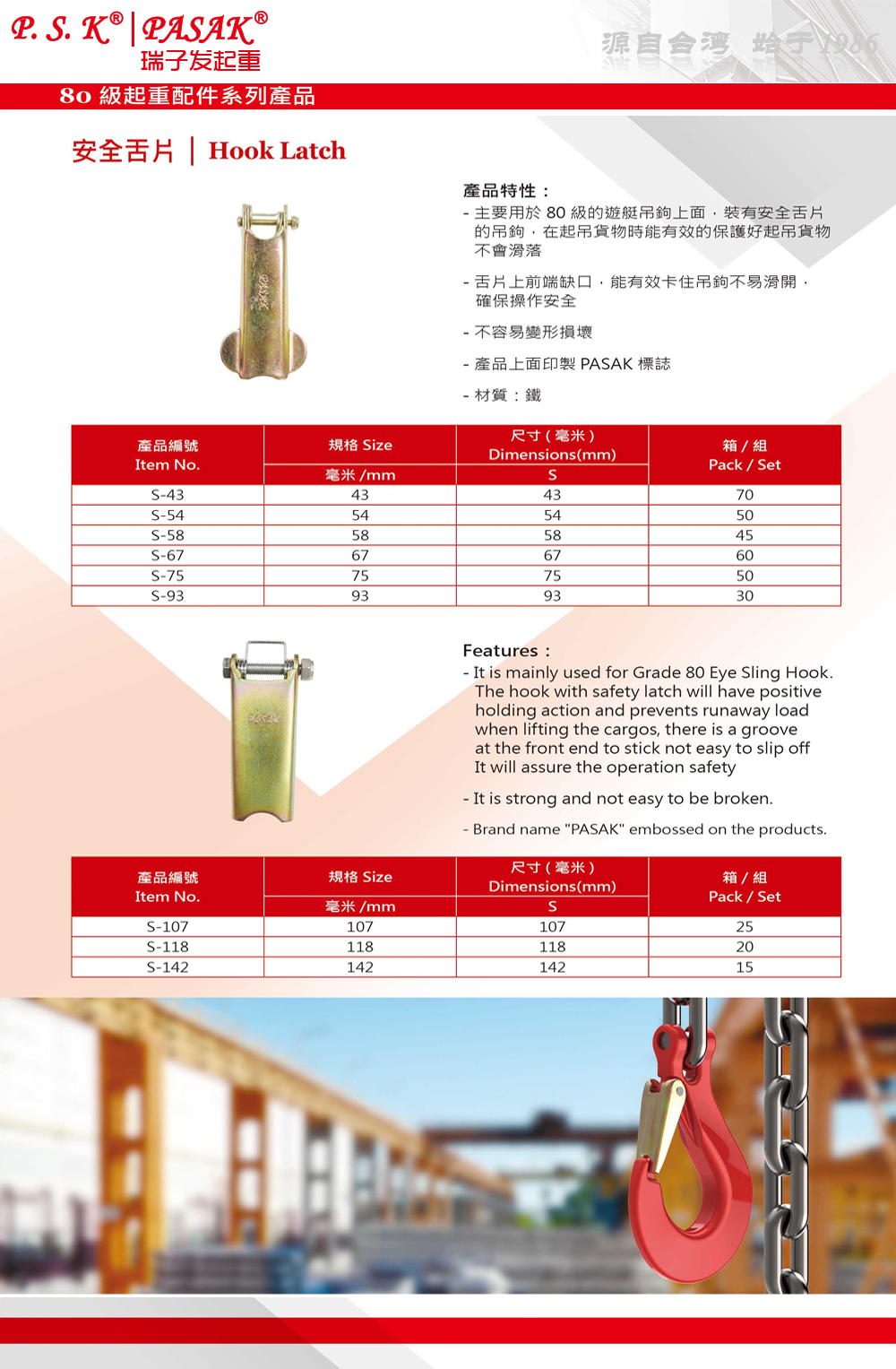 臺灣PASAK安全舌片